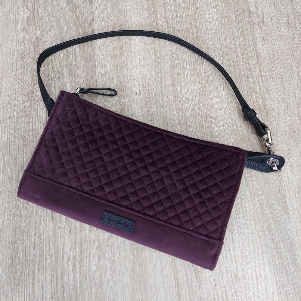 Vera Bradley Velour Quilted Mini Handbag Wallet